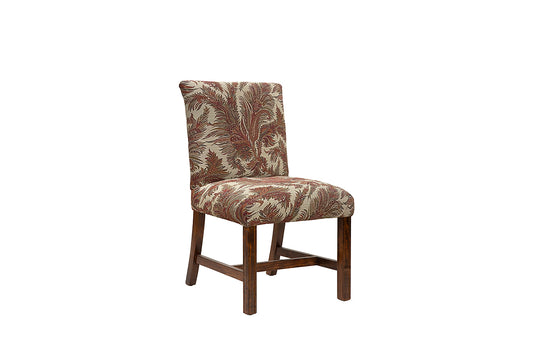David Seyfried Lyall Dining Chair in Etro Achillia Sabbia fabric. Showroom Clearance.