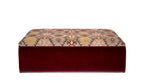 David Seyfried McCall stool in bordeaux fabric