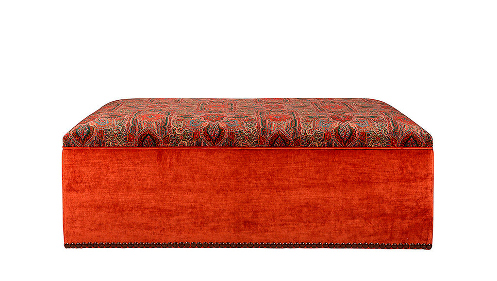 David Seyfried McCall Stool with brown pattern