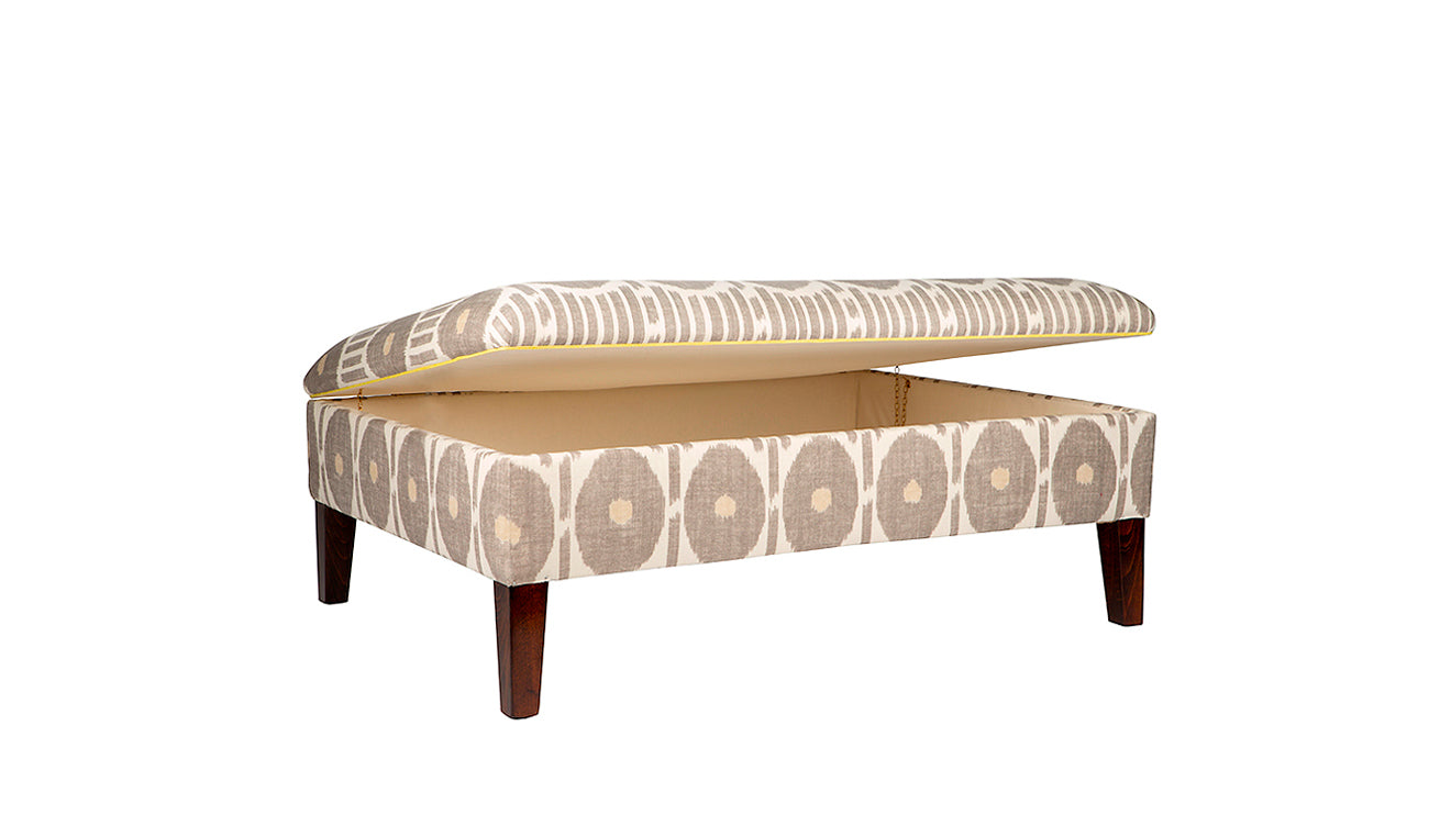 David Seyfried Milner Stool with Lid open