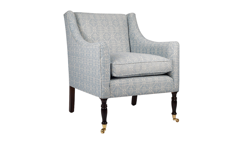 David Seyfried Montpelier Chair (Large) with blue pattern