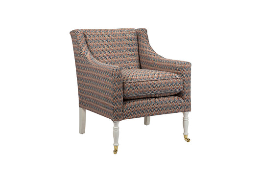 David Seyfried Montpelier Chair (Large) in Turnell & Gigon Valetta Palermo PGT-2009-22 fabric. Showroom Clearance
