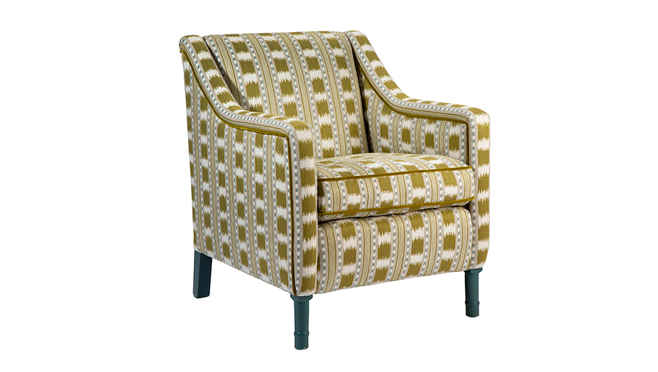 David Seyfried Munro Arm Chair in James Hare fabric