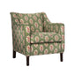 David Seyfried Munro chair in Sanderson  Sessile Leaf  fabric. Showroom Clearance.
