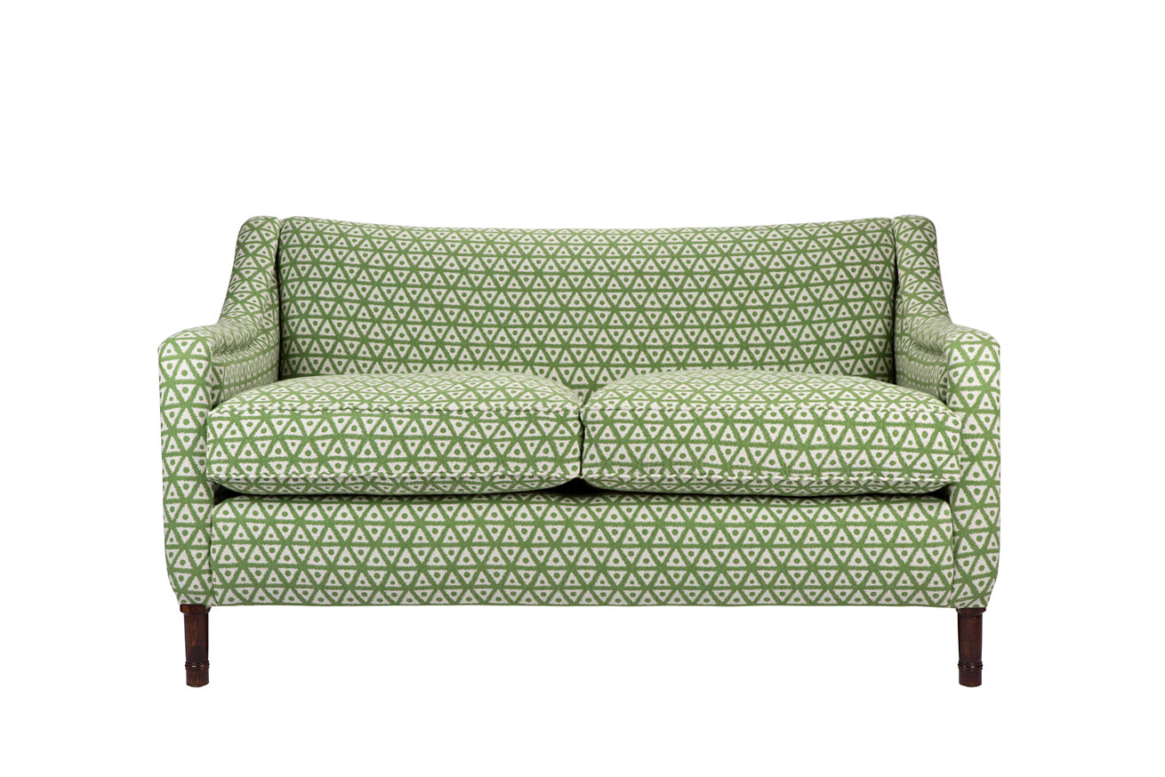 David Seyfried Munro 2 seater sofa in Tissus d’Hélène Fleurons d’Hélène Zimba fabric. Showroom clearance