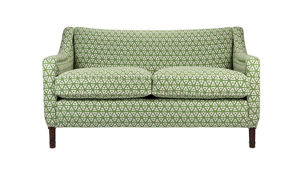 David Seyfried Munro sofa in green fabric