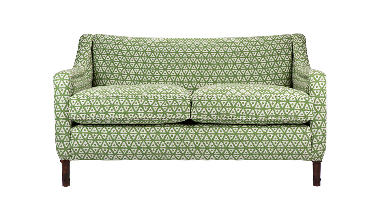 David Seyfried Munro sofa in green fabric