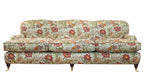 David Seyfried Oakley three seater sofa in floral fabric