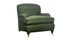 David Seyfried Oakley Chair in Jennifer Shorto Midnight Mademoiselle Green fabric