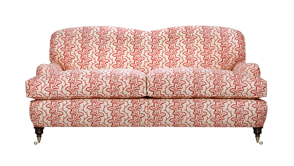 David Seyfried Oakley sofa Jean Munro Seafern Pomegranate Red