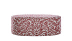 David Seyfried Oval stool in red fabric