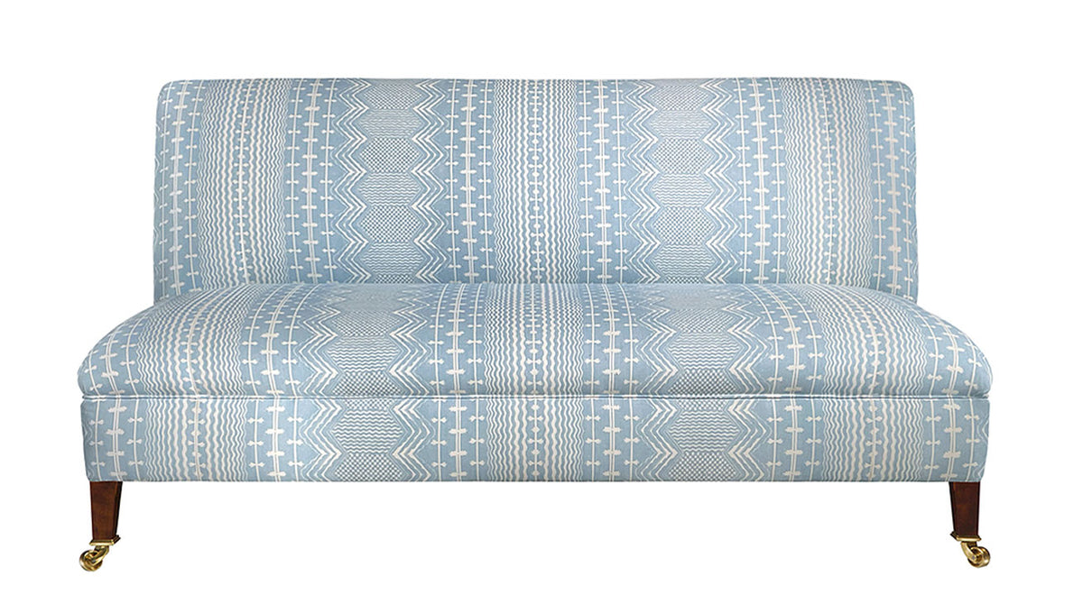 David Seyfried Phillimore 2.5 Seater Sofa in Fermoie Abbey Stripe 007 fabric. Showroom Clearance