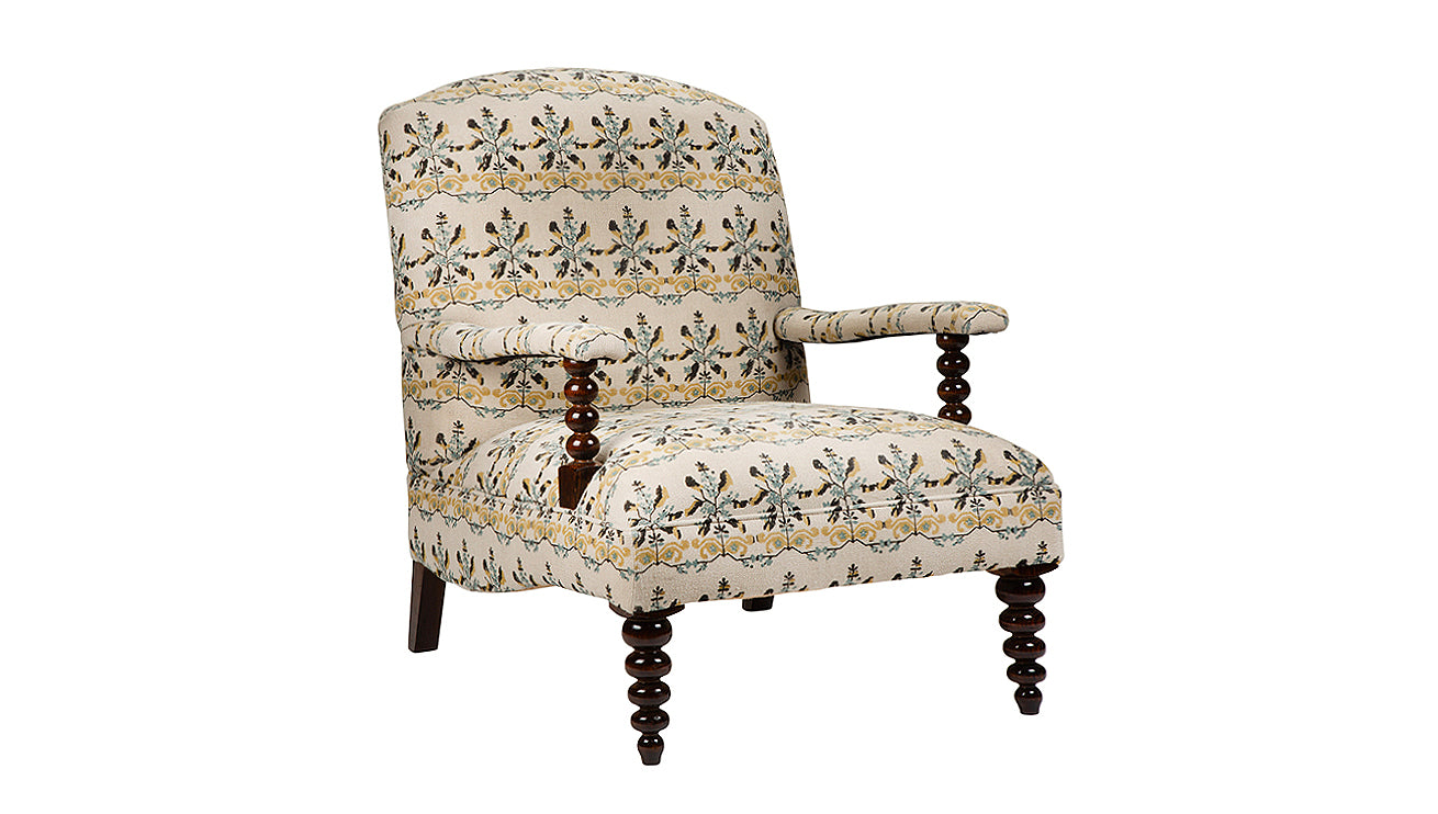 David Seyfried Portobello Chair in cream fabric