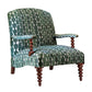 David Seyfried Portobello Chair in Fermoie Whittle 006 green fabric