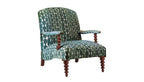 David Seyfried Portobello Chair in Fermoie Whittle 006 green fabric