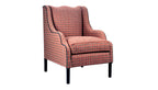 David Seyfried Large Ripple Chair in red fabric
