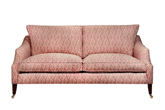 David Seyfried Rochester Sofa in Jean Monro Waterberry Clouded Lilac fabric. Showroom Clearance 
