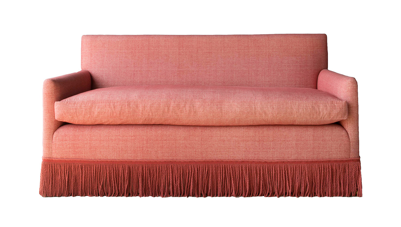 David Seyfried Salvesen Graham Sofa with fringe 