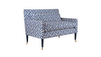 David Seyfried Salvesen Graham Sofa with geometric pattern side view