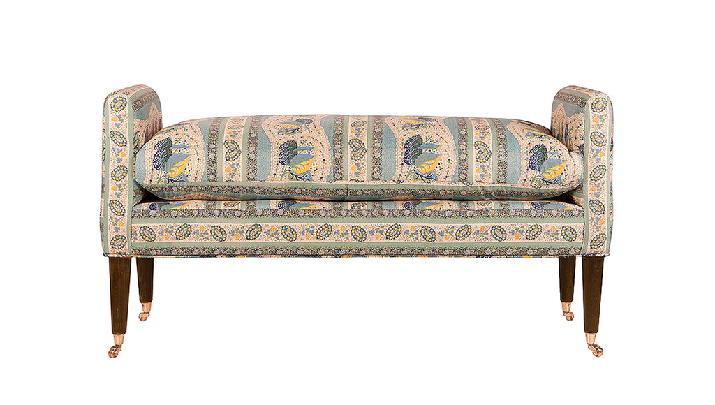 David Seyfried Salvesen Graham Window Seat with patterned fabric