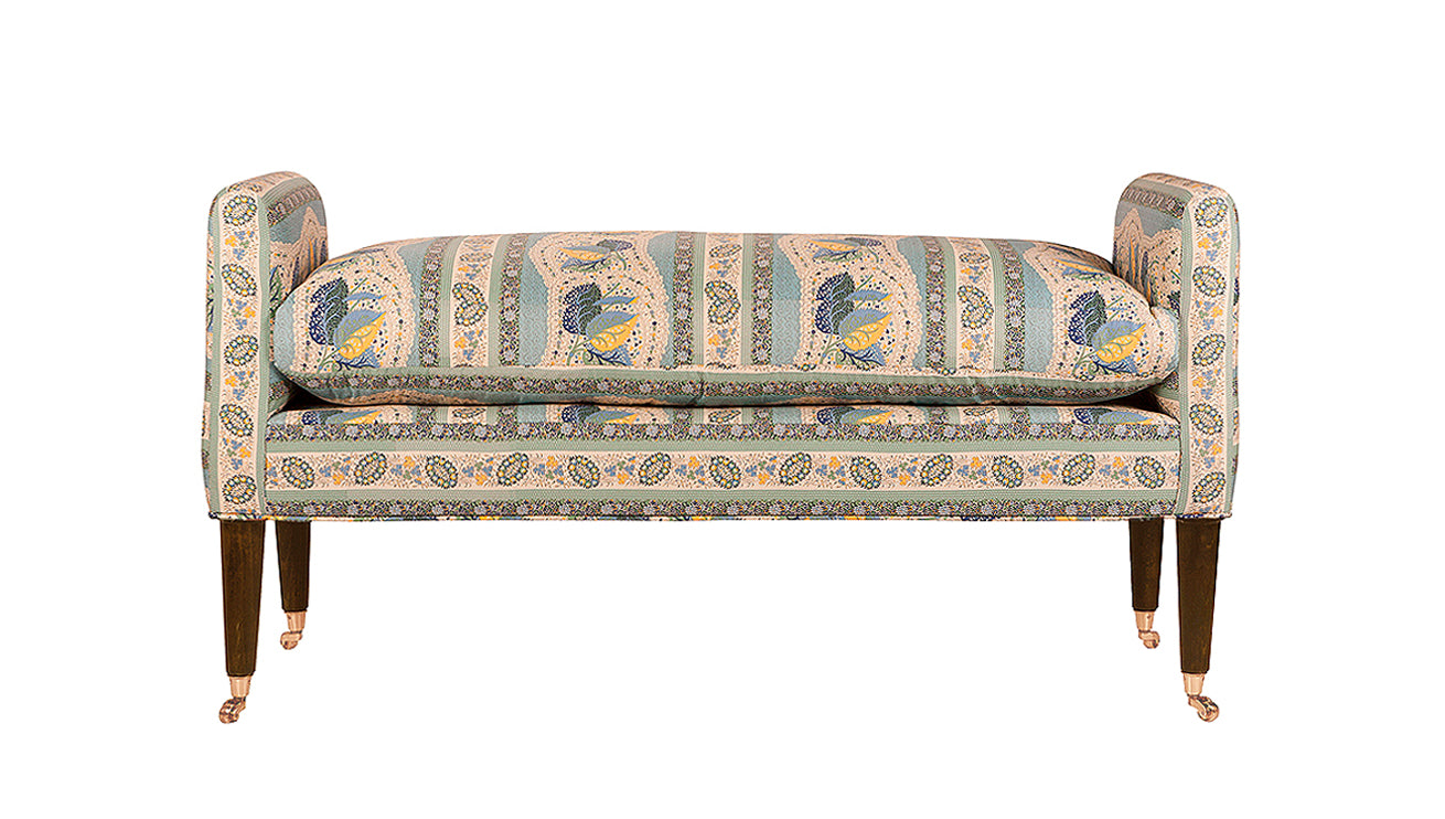David Seyfried Salvesen Graham Window Seat with patterned fabric