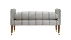 David Seyfried Salvesen Graham Window Seat in Zoe Glencross Feather Blade Stripe Atlantic fabric