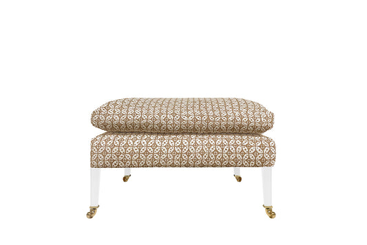 David Seyfried Salvesen Stool in Fermoie Hamble HAMM-013 fabric. Showroom Clearance.