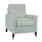 David Seyfried Sanford arm chair in GP&J Baker Baker House Soft Blue 