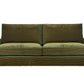 David Seyfried Sanford Sofa in Fabricut Struttura Velvet fabric with La Passementeries Large Passepoil Pomme et Canard Flanged Cord piping