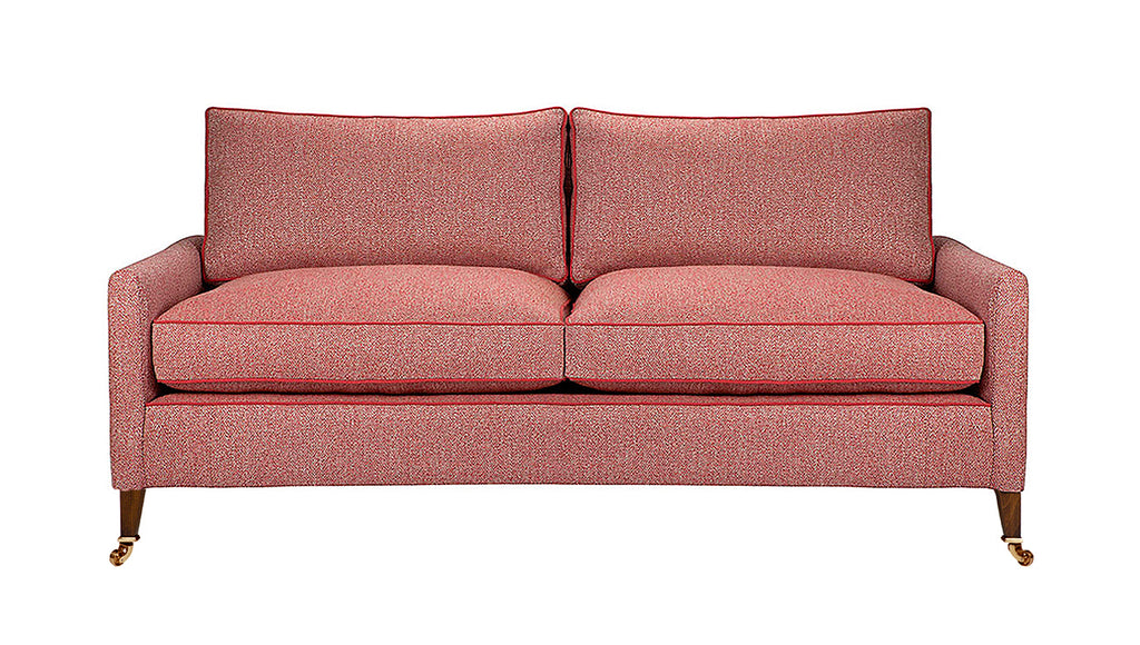 David Seyfried Sanford Sofa in red fabric