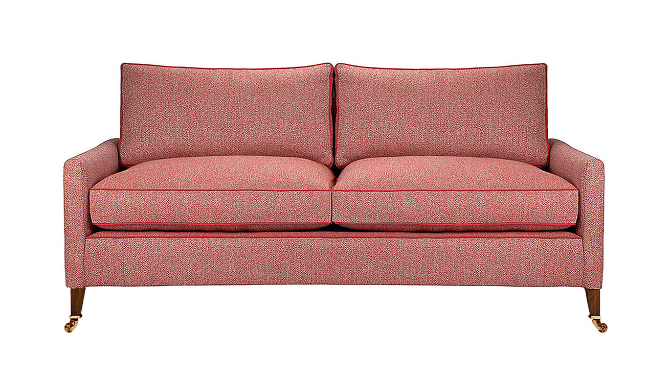 David Seyfried Sanford Sofa in red fabric