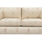 David Seyfried Side Cushion 2.5 Seater Sofa in Parker & Jules Bibury Spring Tea fabric. Showroom Clearance