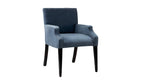 David Seyfried Sloane chair in Colefax & Fowler blue fabric