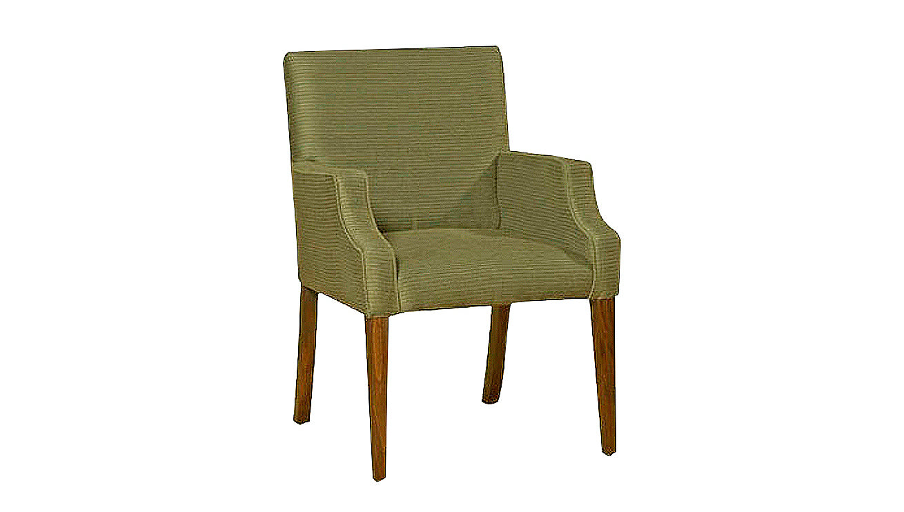David Seyfried Sloane Chair in green fabric