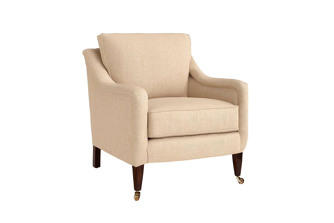 David Seyfried Thurloe Arm Chair in plain fabric