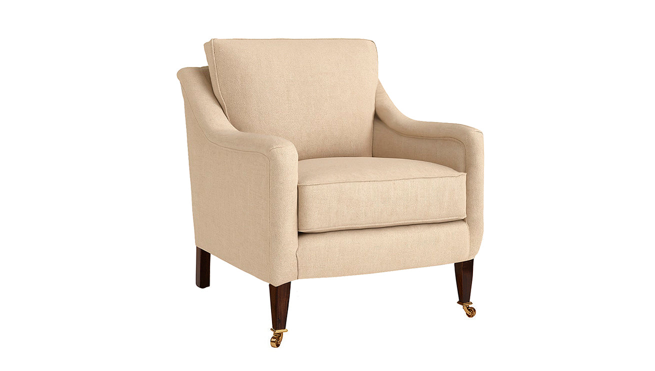 David Seyfried Thurloe Arm Chair in plain fabric