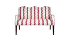 David Seyfried Wave Bench in Jessica Osborne fabric