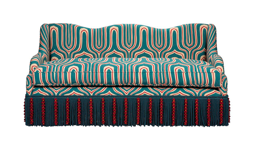 David Seyfried Wave Sofa with fringe