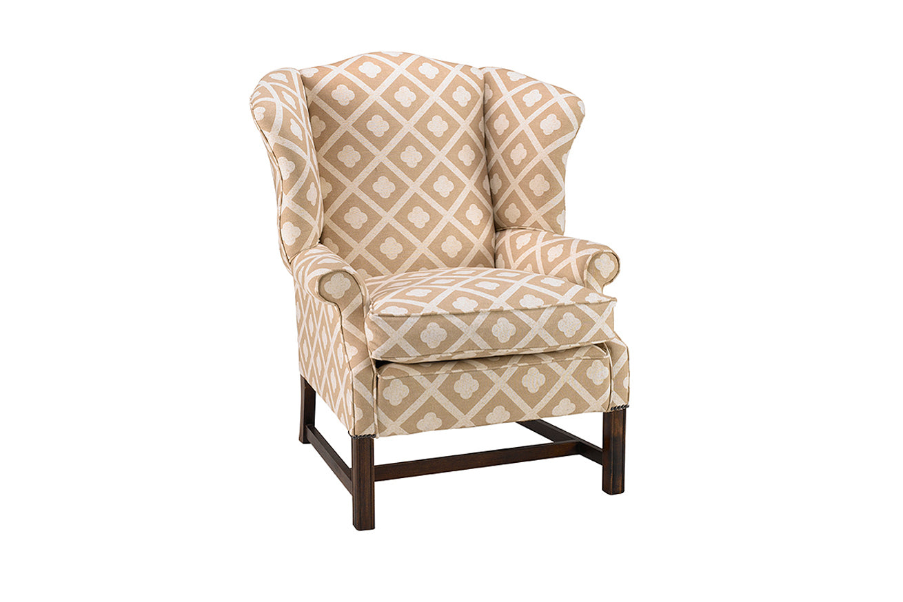 David Seyfried Large Wing Chair