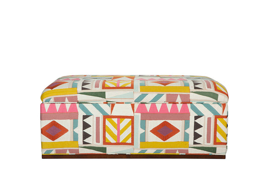 David Seyfried Box Ottoman on Frame Base