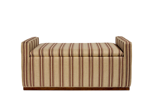 David Seyfried Box Ottoman with Arms