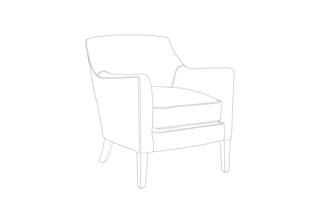 David Seyfried Cadogan Chair (Tapered Leg) sketch