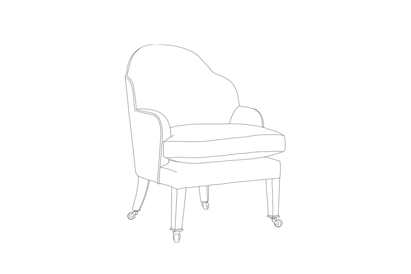 David Seyfried Editors Chair (Large) sketch