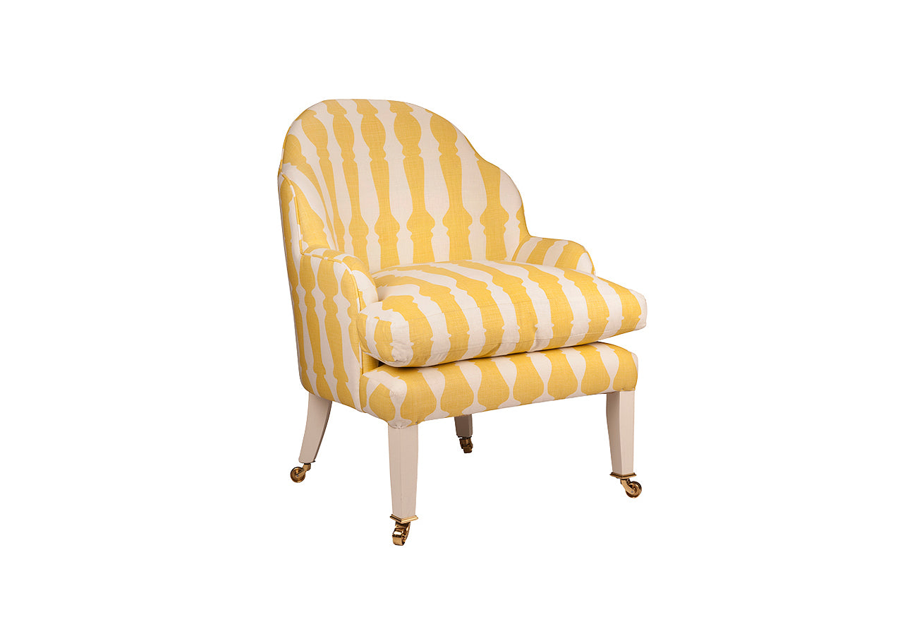 David Seyfried Editors Chair (Large) yellow pattern