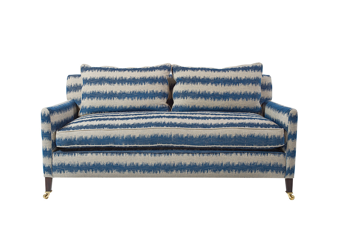 David Seyfried Kendrick Sofa with stripe pattern