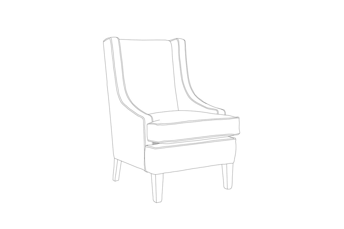 David Seyfried Pembroke Wing Chair sketch