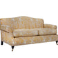 David Seyfried Shaped Back Sofa with pattern side view 