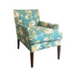 David Seyfried Wardour chair with seat cushion in Jean Monroe Oleander fabric. Showroom clearance.